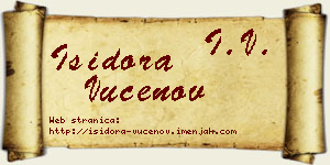 Isidora Vučenov vizit kartica